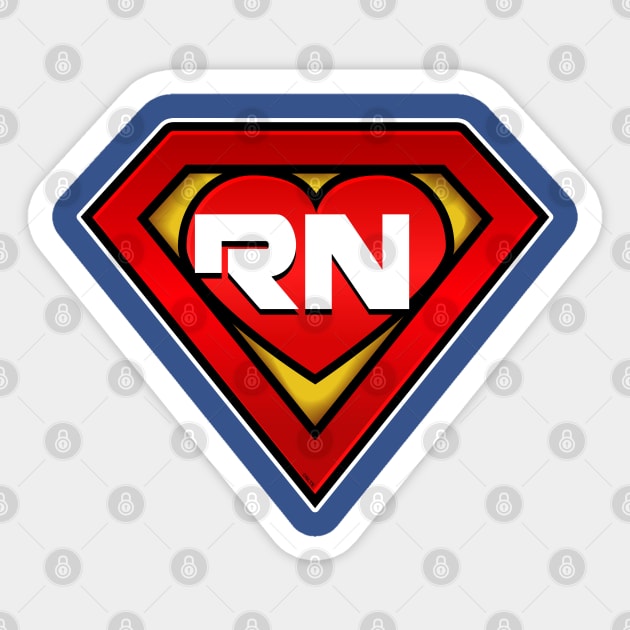 Superhero RN Nurse Coronavirus Hero Sticker by creative